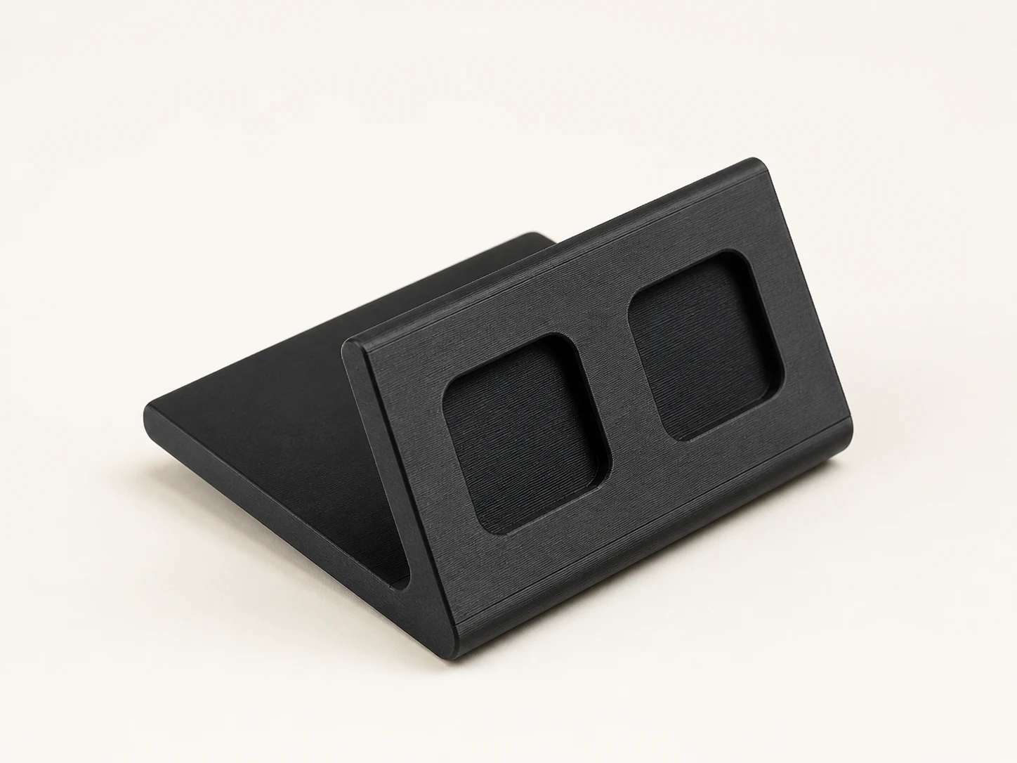 The standalone 2 by 1 magnetic stand before tiles are installed