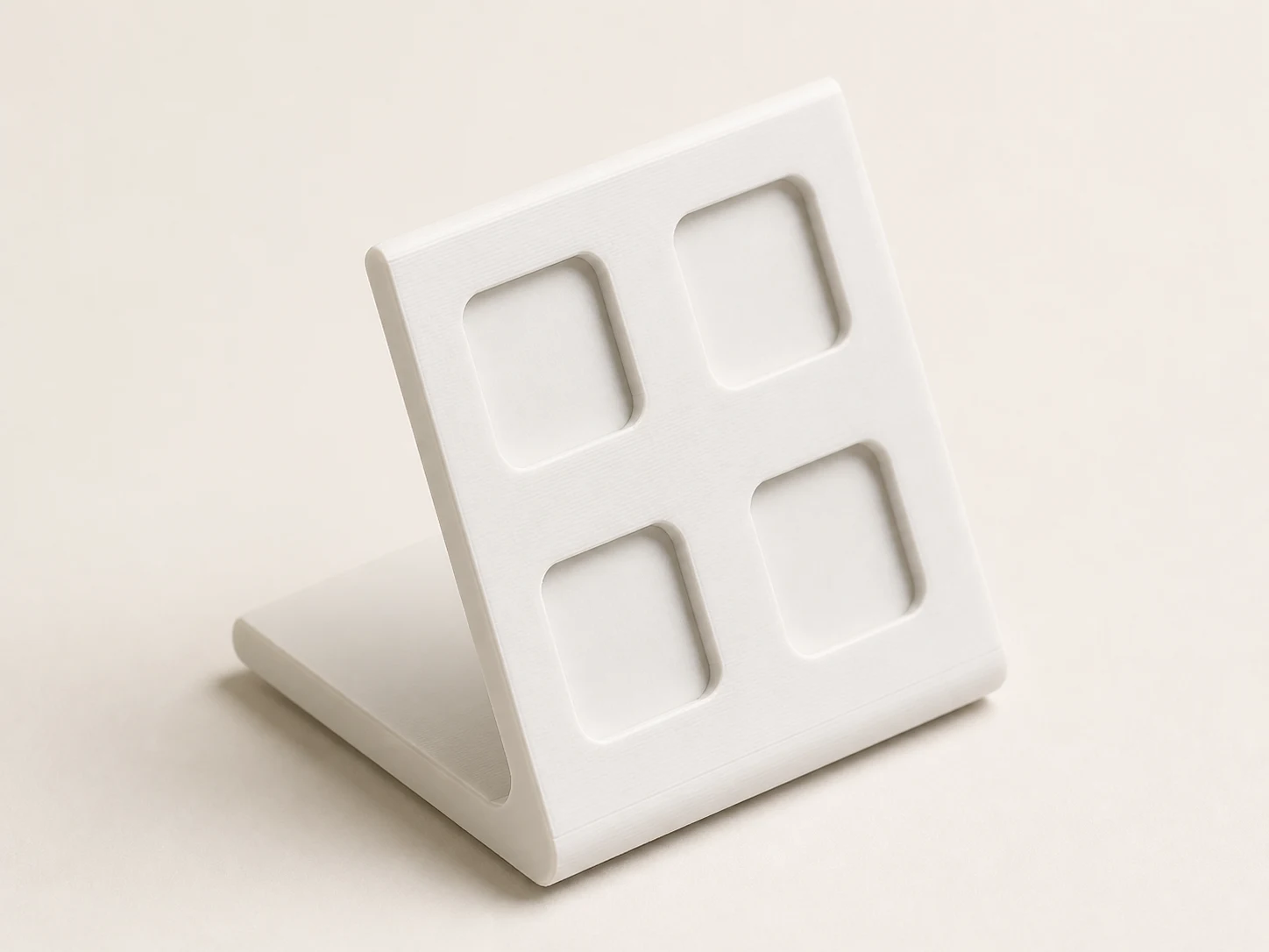 The standalone 2 by 2 magnetic stand before tiles are installed